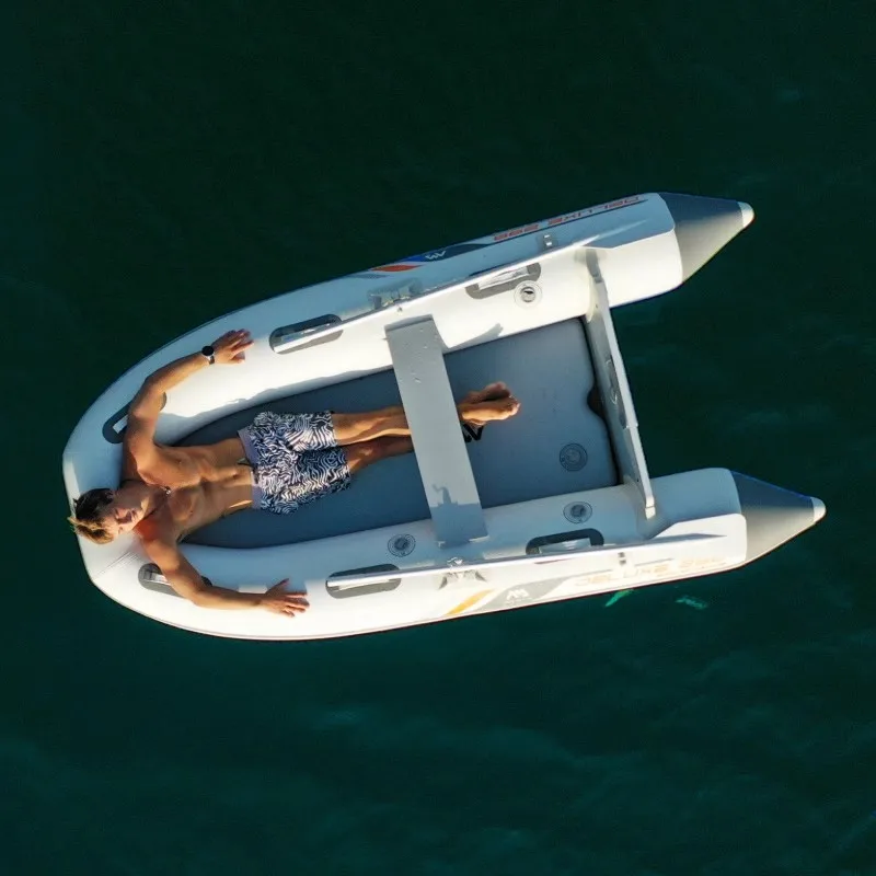 AQUA MARINA Inflatable Boat, 3 - Fishing Boat Aluminum 评论和价格