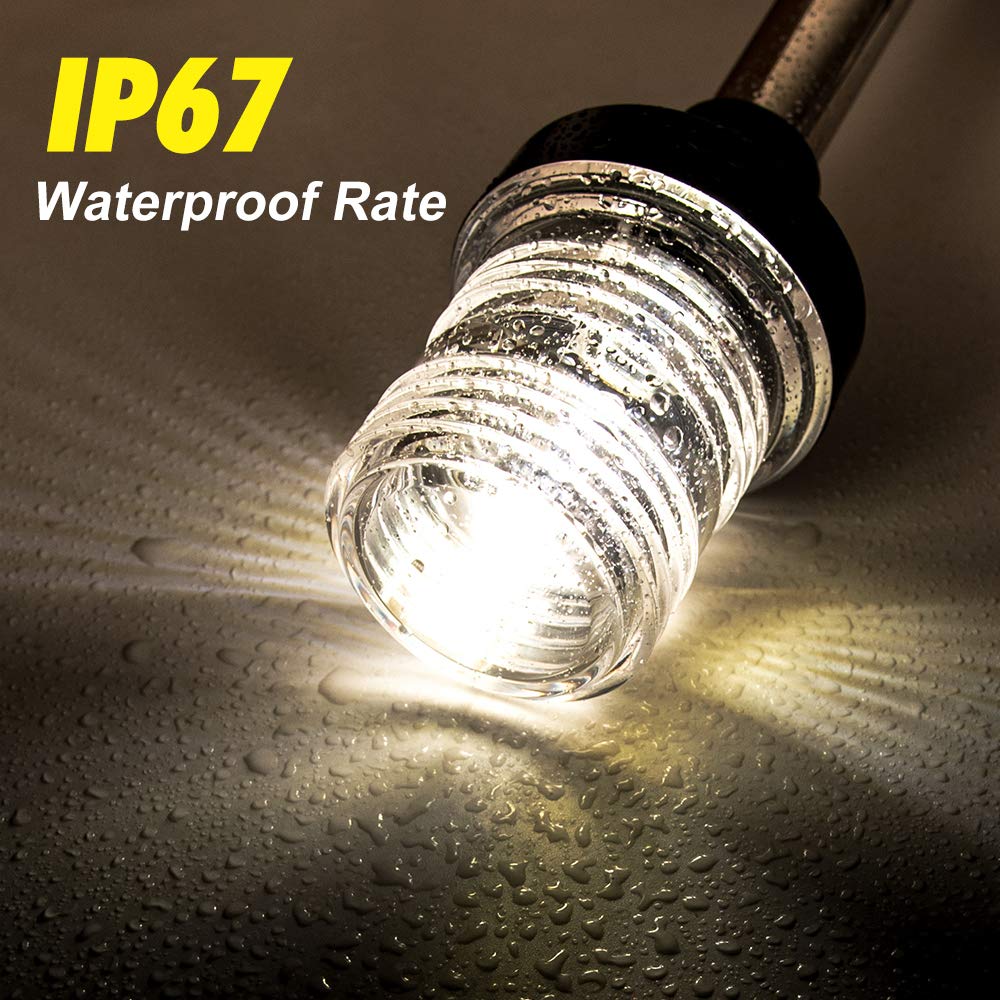 360 Degree White LED Fold Down - Fishing Boat Navigation Light 评论和价格