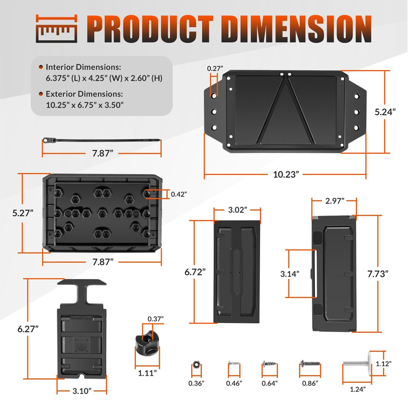 Track Mounted Battery Box for  - Fishing Boat Steering Wheel 评论和价格
