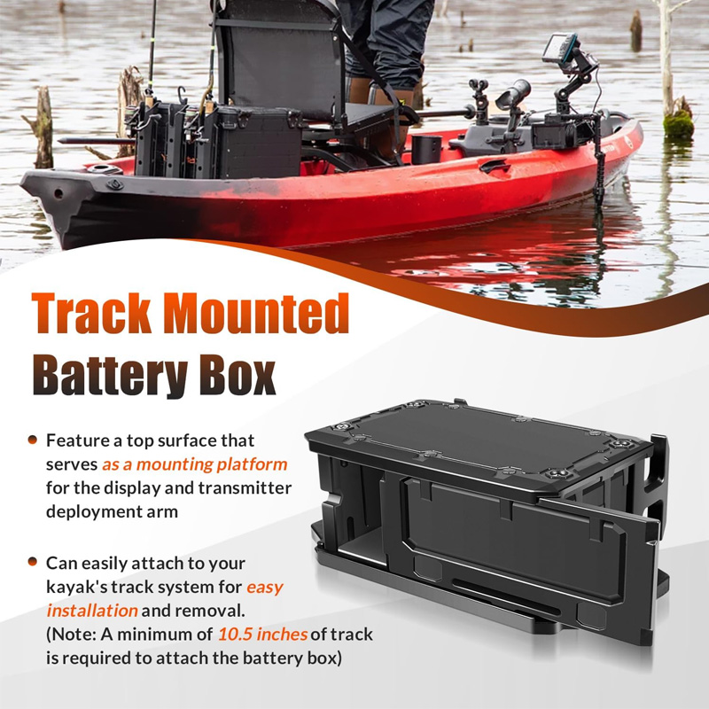 Track Mounted Battery Box for  - Fishing Boat Steering Wheel 评论和价格