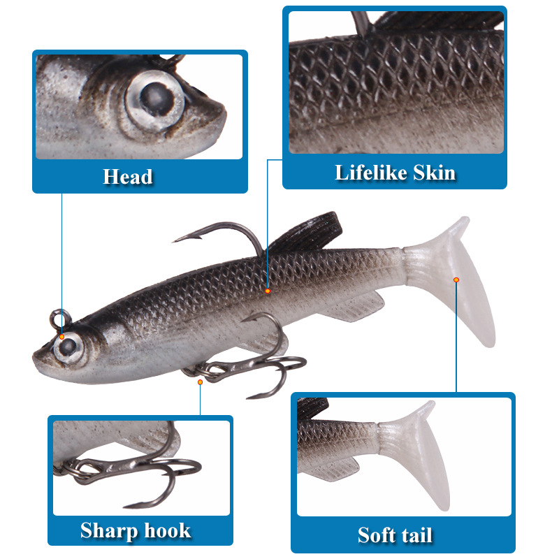 T Tail Soft Bait Soft Lures Si - Fishing Boat Seat 评论和价格